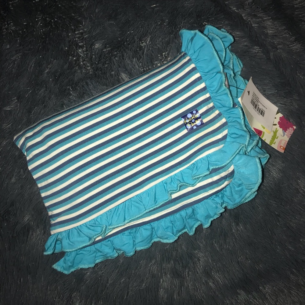 Custom Confetti Stripe KicKee Kicky ToddlerBlanket